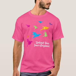 T-shirt Libérez votre Origamiste intérieur Origami coloré