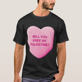 T-shirt Libérez-Vous Mon Coeur Coeur De Bonbons De Palesti