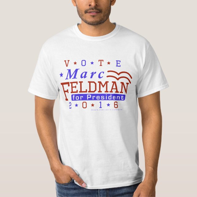 T-shirt Libertaire 2016 de président élection de Marc (Devant)