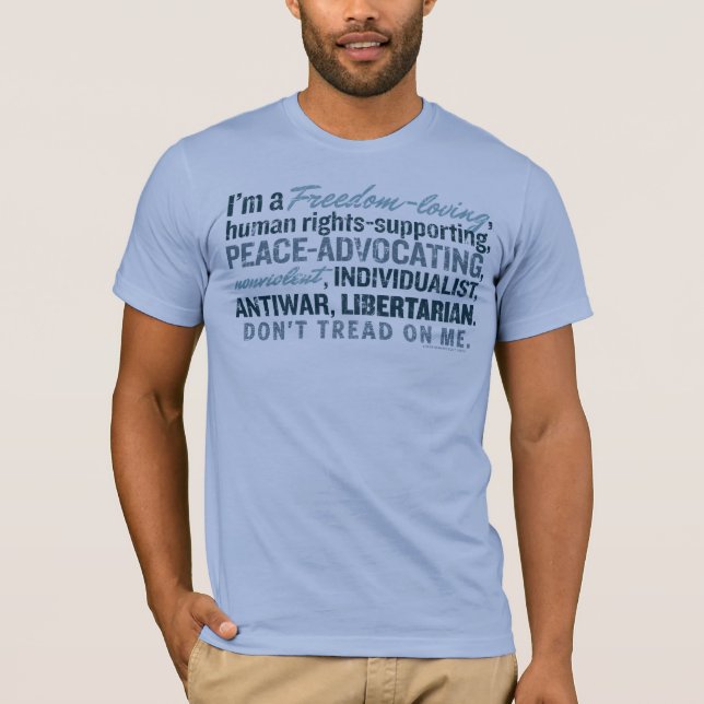 T-shirt libertaire Liberté-Affectueux (Devant)