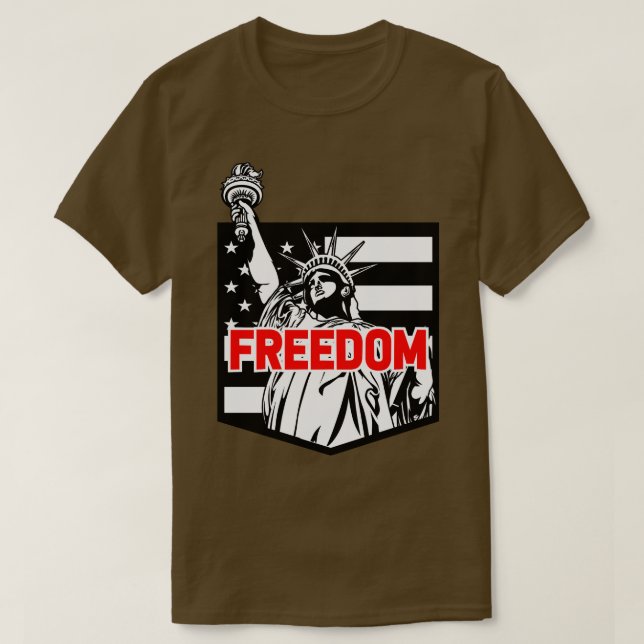 T-SHIRT LIBERTÉ AMÉRICAINE (Design devant)