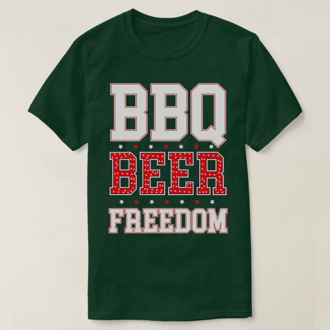 T-SHIRT LIBERTÉ    DE BIÈRE BBQ(2)  (Design devant)