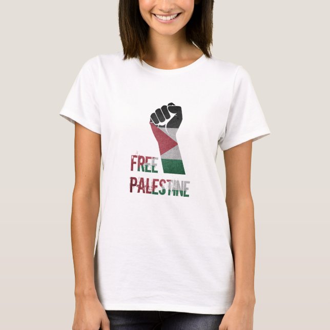 T-shirt liberté de la palestine libre pour la palestine (Devant)