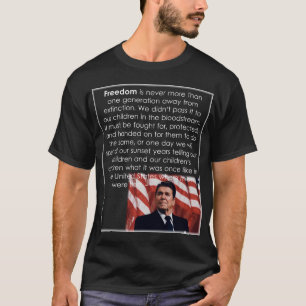 T-shirt Liberté de Reagan
