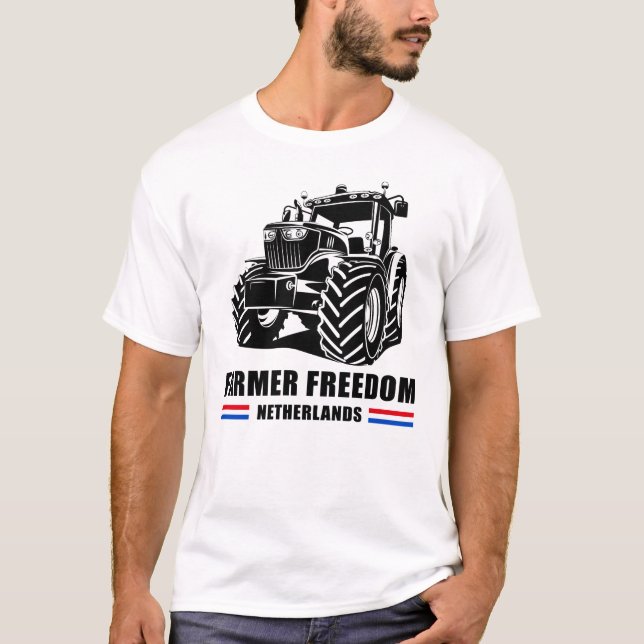 T-shirt Liberté des agriculteurs Pays-Bas : soutien des co (Devant)