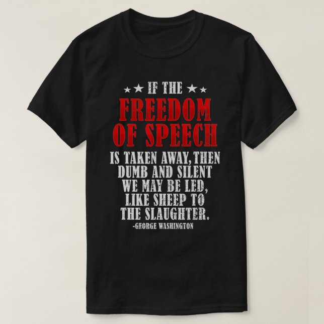 T-shirt Liberté d'expression, mouton, Sheeple George Washi (Design devant)