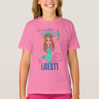 T-shirt Liberté - DivasAméricaines(tm)