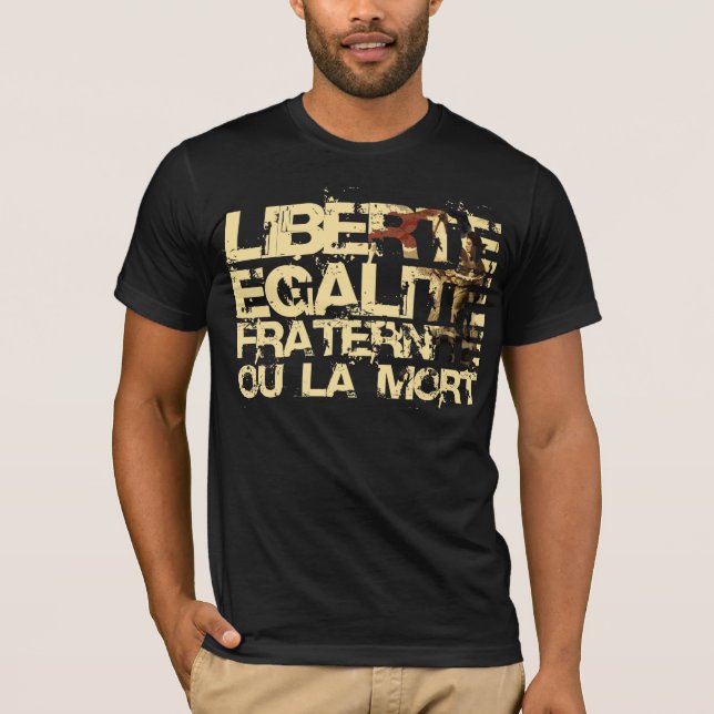 T-shirt Liberte Egalite Fraternite :  Révolution française (Devant)