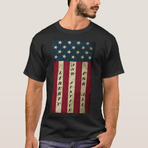 T-shirt Liberté et justice pour tous les adolescents mascu