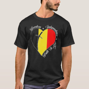 T-shirt Liberté Indépendance Foi En Dieu Christian Belgi