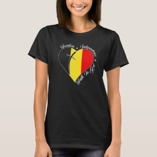 T-shirt Liberté Indépendance Foi En Dieu Christian Belgi