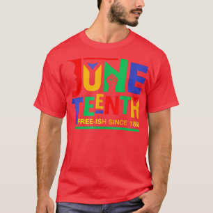 T-shirt Liberté Junetdix Freeish depuis 1865 Melanin Ance