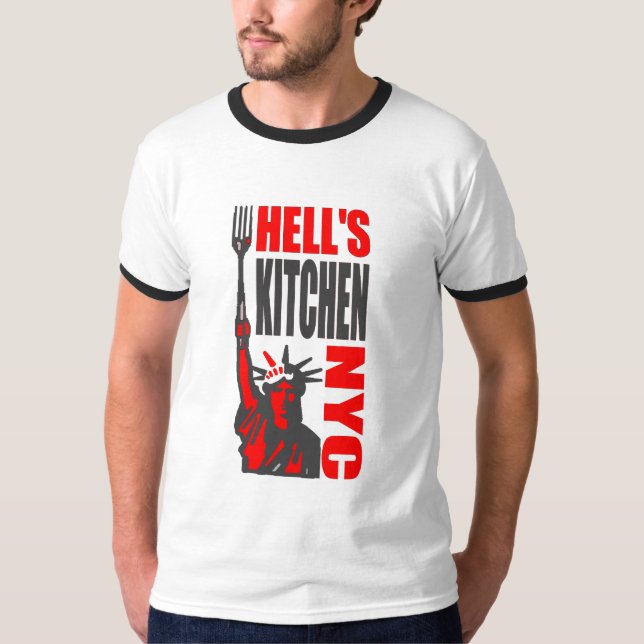 T-shirt Liberté NYC de la cuisine de l'enfer (Devant)