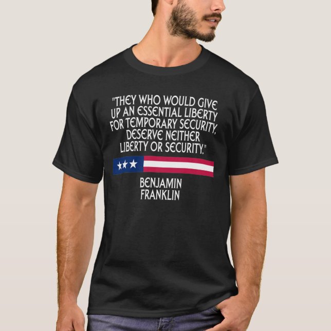 T-shirt Liberté ou sécurité (Devant)