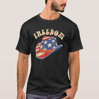 T-shirt Liberté Patriotique Occidentale Casquette 4 juille
