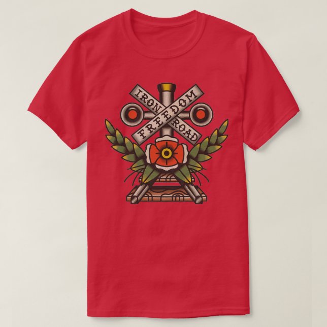T-shirt Liberté routière en fer (Design devant)