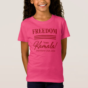 T-Shirt LIBERTÉ vote Kamala Harris pour le président 2024