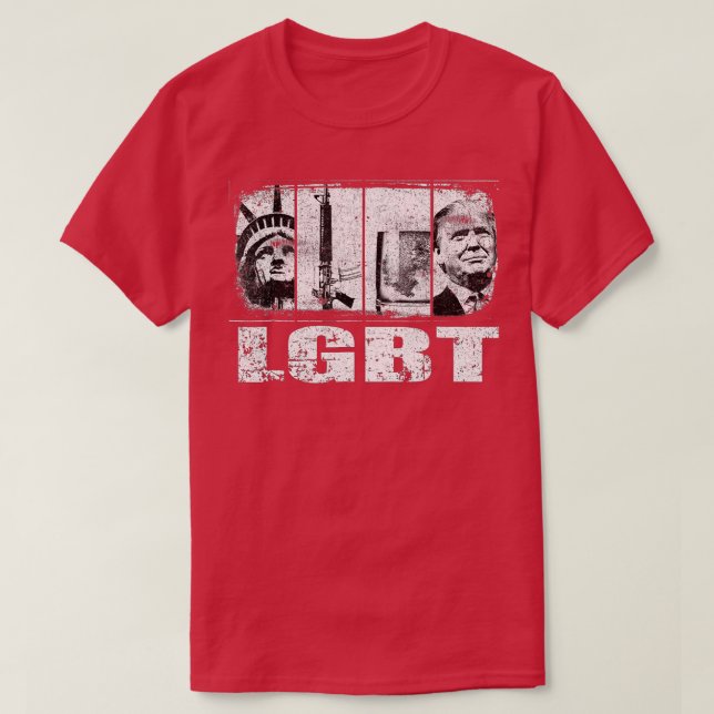 T-shirt Liberty Guns Beer rump Funny Parody LGB (Design devant)