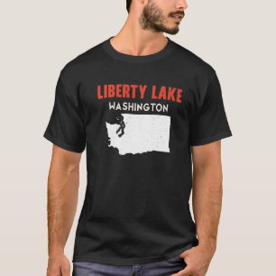 T-shirt Liberty Lake Washington USA State America Travel W