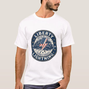 T-shirt Liberty Lightning Patriotique Tempête Patriotique