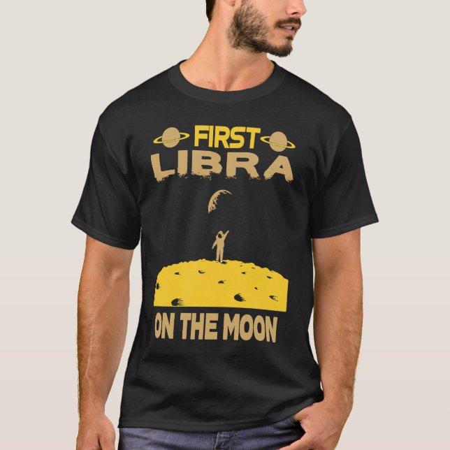 T-shirt Libra On The Moon (Devant)
