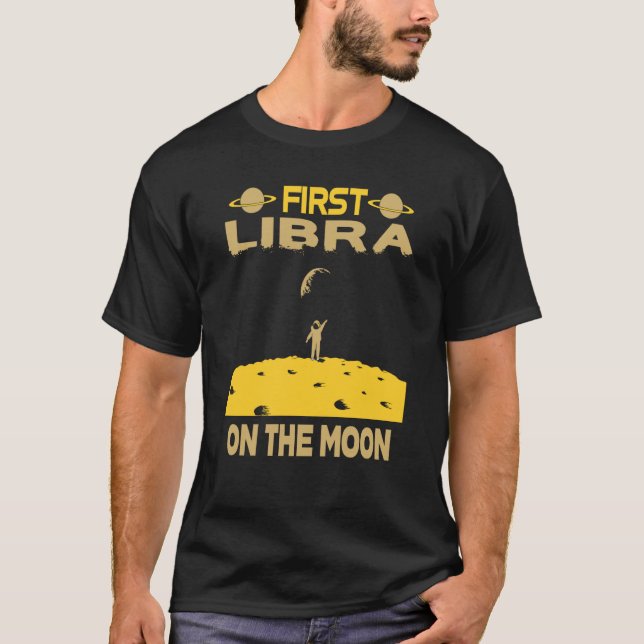 T-shirt Libra On The Moon (Devant)