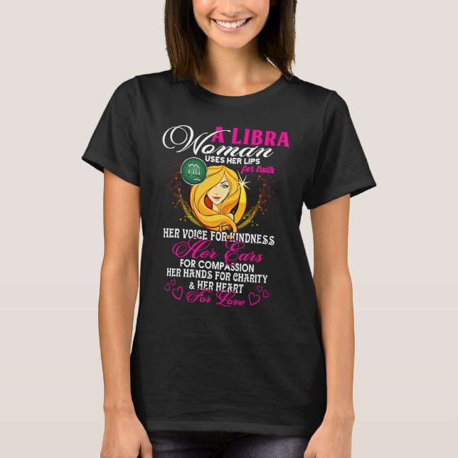 T-shirt Libra Queens Are Born in September 23  October 22  (Devant)
