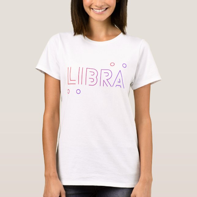 T-shirt Libra Zodiac Name (Devant)