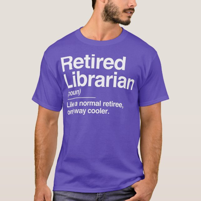 T-shirt Librairie retraitée Définition Glacière normal uni (Devant)