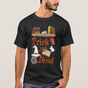 T-shirt Librairie Trick or Read Library Event Halloween Bo