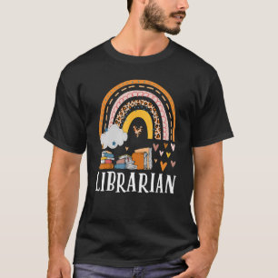 T-shirt Librarian Rainbow Love Livres