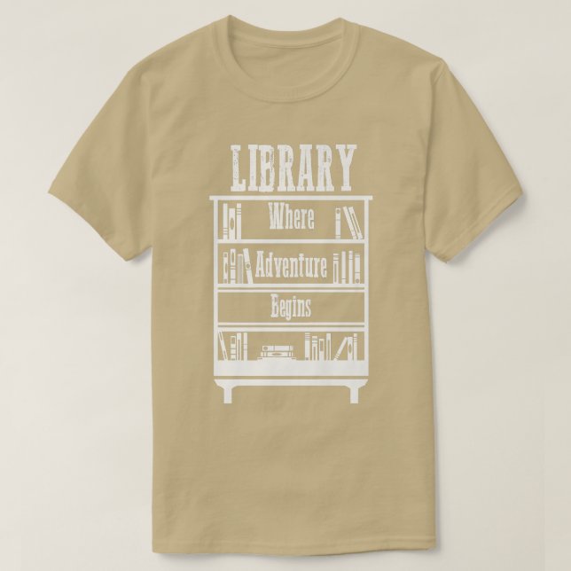 T-shirt Library Books (Design devant)