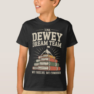 T-shirt Library Dream Team Mountain Of Books Funny Librari
