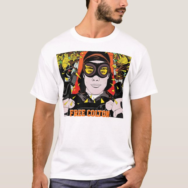 T-shirt libre de colton (Devant)