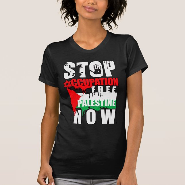 T-shirt libre de la Palestine (Devant)