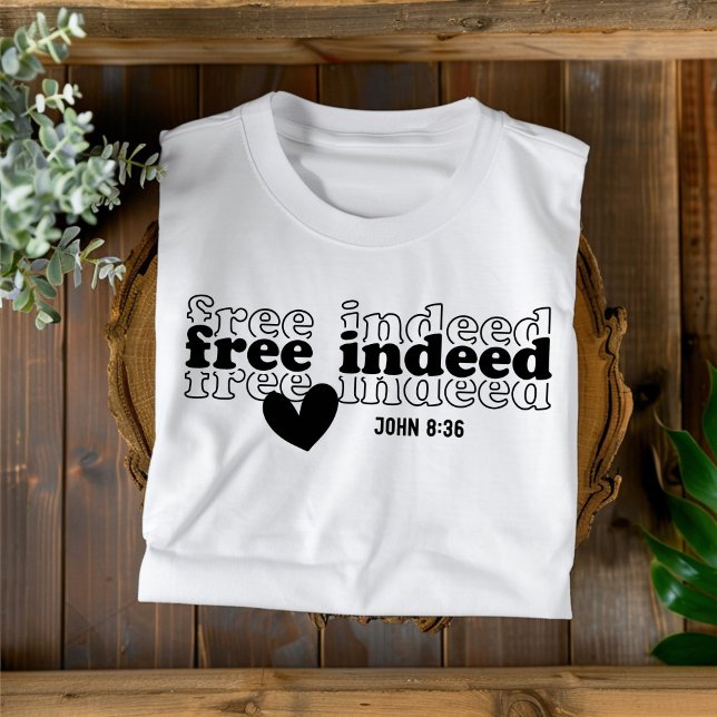 T-shirt Libre en effet pour les femmes et les enfants Chri (Créateur téléchargé)