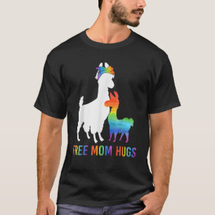 T-shirt Libre Maman Hugs Llama Tee LGBT Hommes Fierté