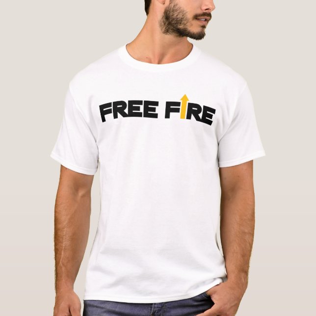 T-shirt libre unisexe de logo du feu de T-shirt (Devant)