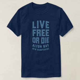T-shirt Libres vivants ou meurent baie New Hampshire