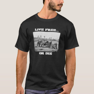 T-shirt "Libres vivants ou meurent" chemise de guerre