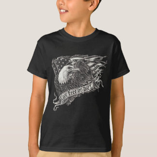 T-shirt Libres vivants ou meurent Eagle