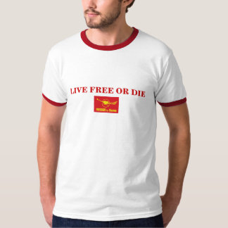 T-shirt Libres vivants ou meurent - liberté pour la