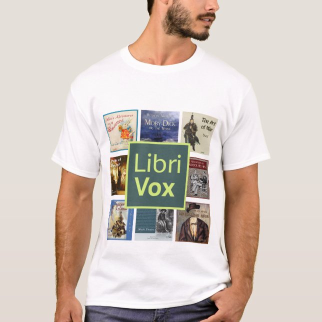 T-shirt LibriVox Shirt - Style 1 (Devant)