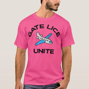 T-shirt Lice De Porte Unite Fréquent Message De Circulaire