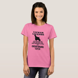 T-shirt Licence Cocker Spaniel Licker