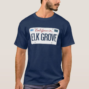 T-shirt Licence Plate Elk Grove California T Shirt