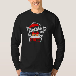 T-shirt Licence Pour Grill Barbecue Party 1