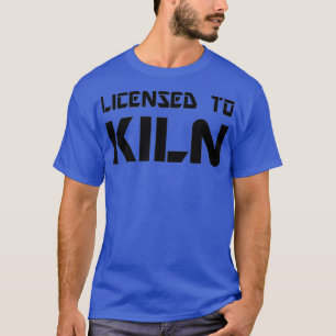 T-shirt Licence pour tuer artiste amusant professeur de po