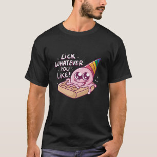 T-shirt Lick ce que vous aimez cône gaufre crème glacée