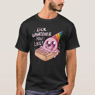 T-shirt Lick Ce que vous aimez Waffle Cone I Love Ice Cr